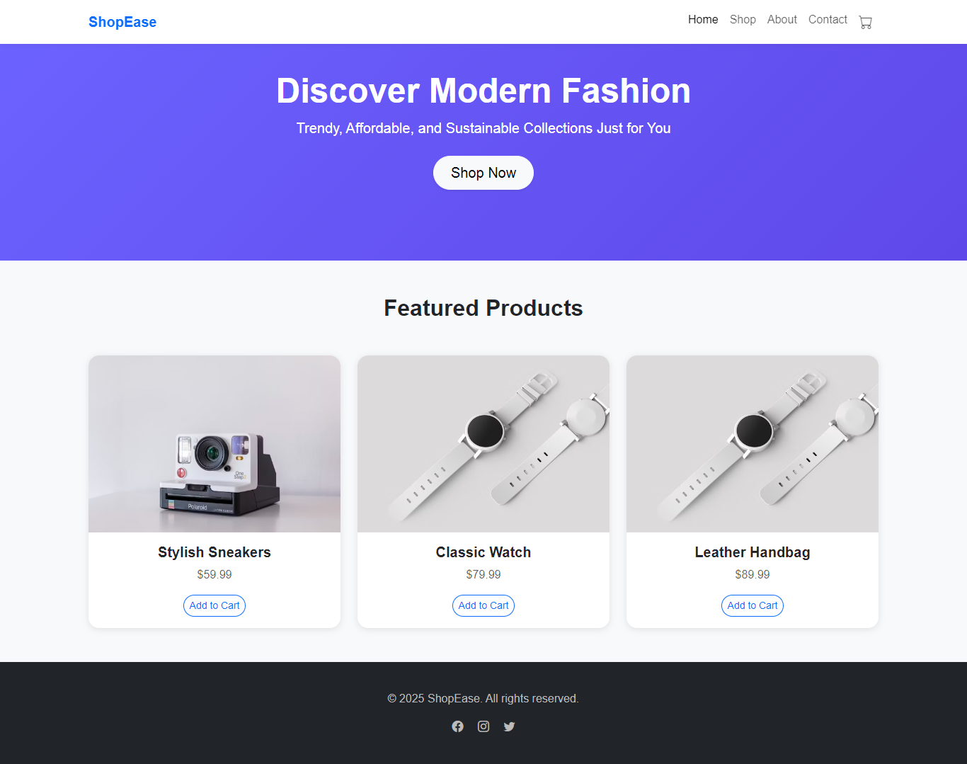 FxCode-eCommerceWebsite